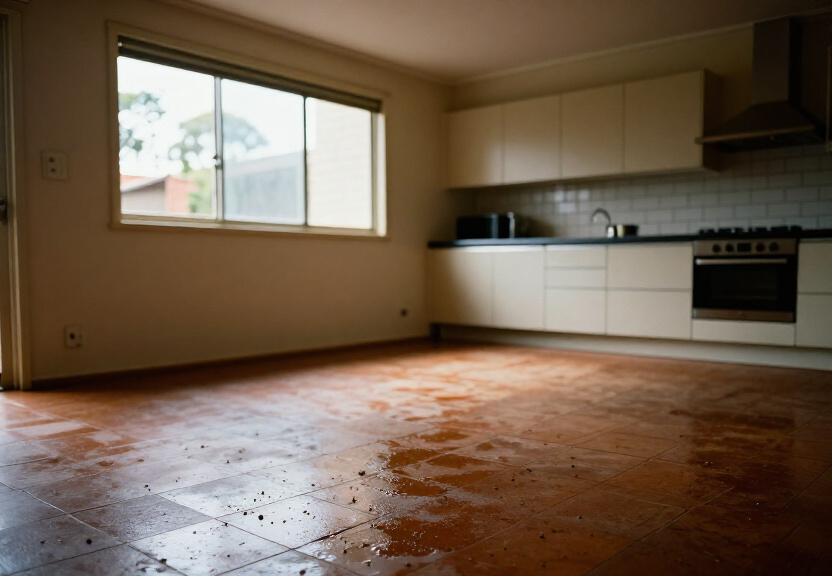 Cockroach treatment in a kitchen
